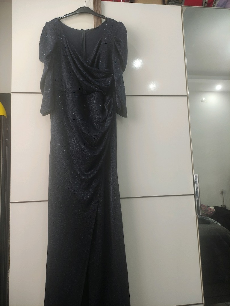 lacivert abiye - 5