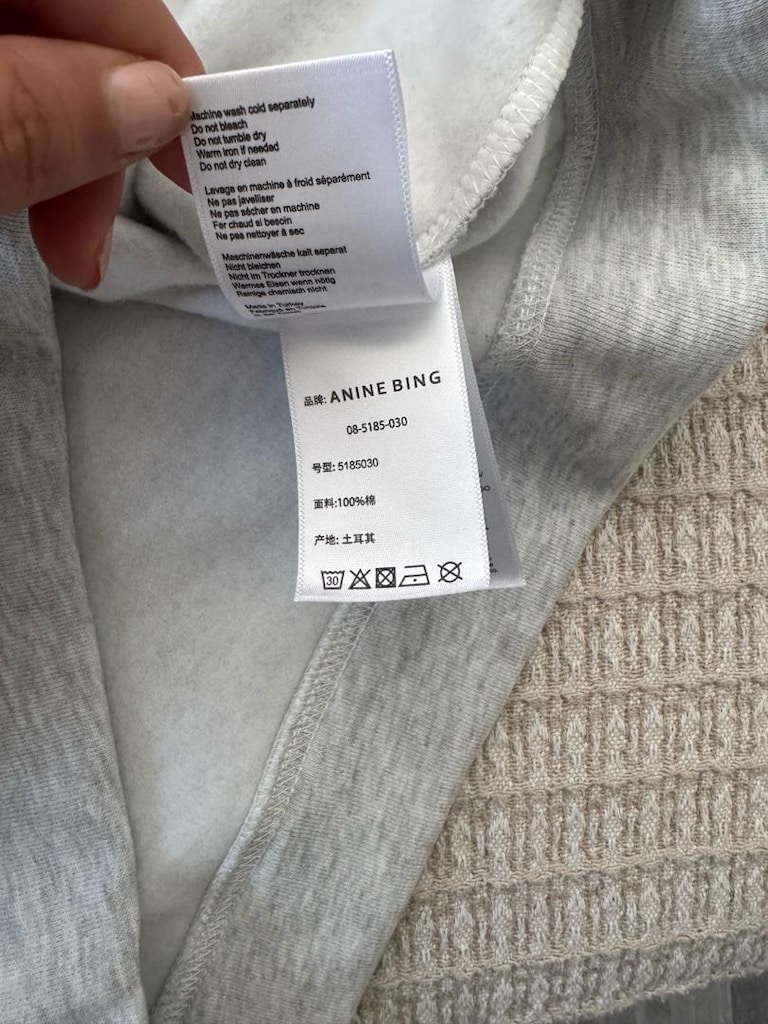 anine bing sweatshirt hoodie kapüşonlu - 10