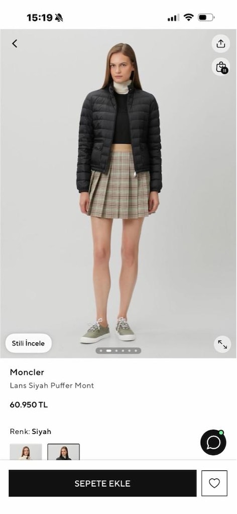 orijinal Moncler mont S beden - 2