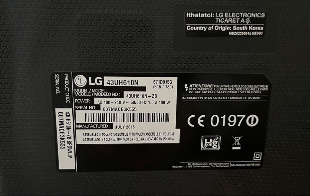 LG 4K Tv 43” inç 110 Ekranı Kırık Ultra HD Smart LED Televizyon - 2