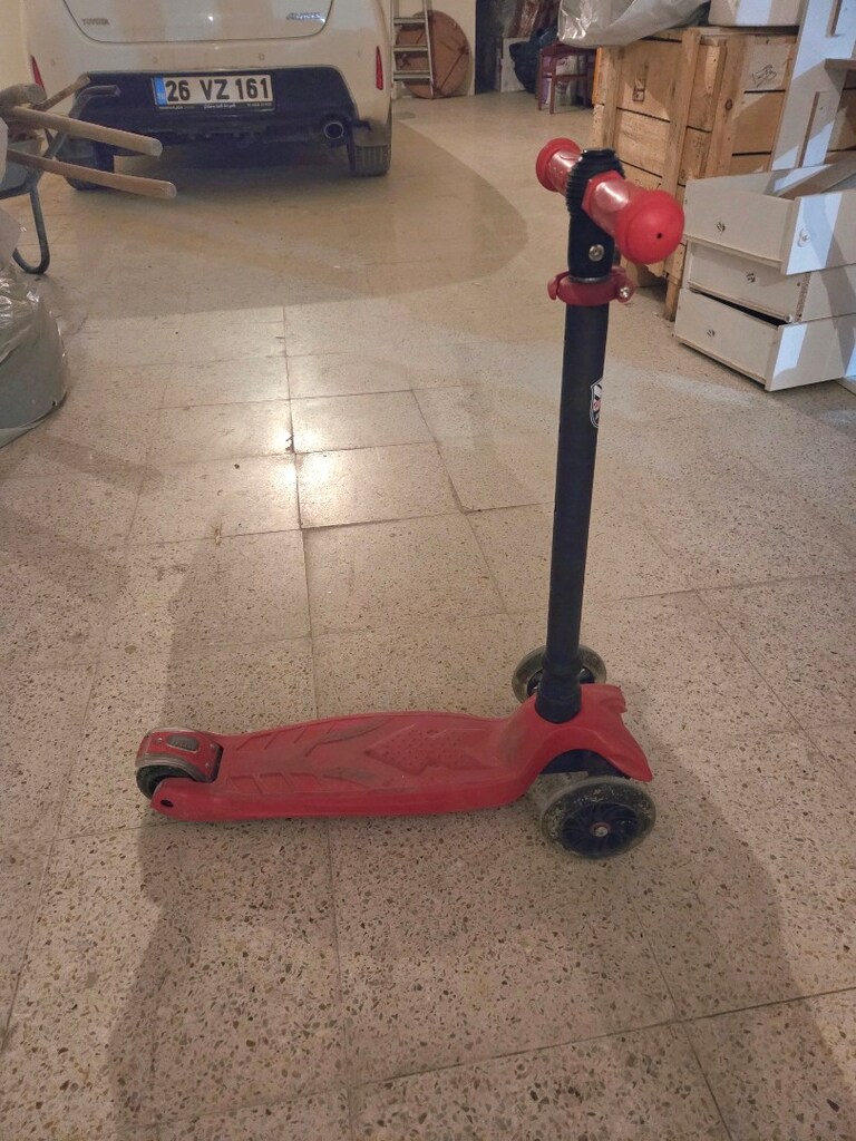 kırmızı çocuk scooter - 2