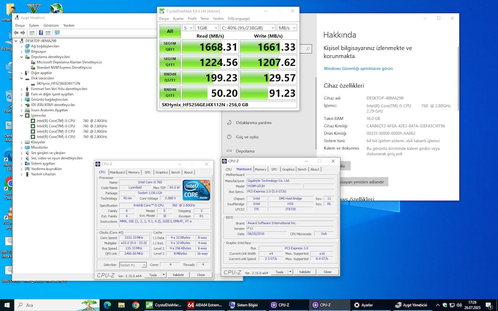 Gigabyte GA-H55M-UD2H LGA 1156 Pin NVMe M.2 SSD BIOS Destekli Anakart - 16