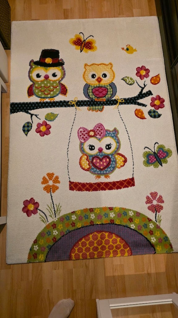 Baykuşlu Çocuk Odası Halısı 120x180 - 9