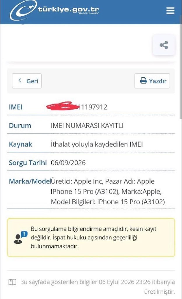 Türkiye İphone 15 Pro - 5