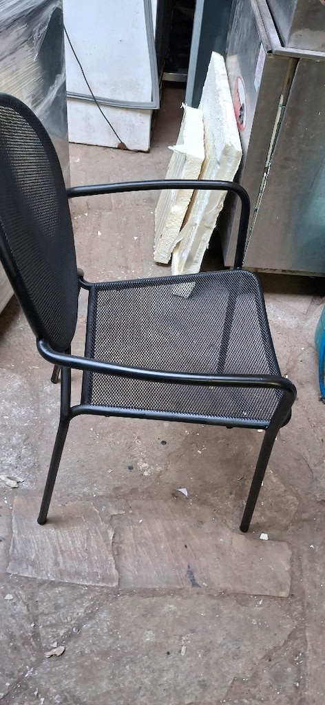 metal sandalye fileli metal kollu sandalye cafe sandalyesi 22.ad tem - 2