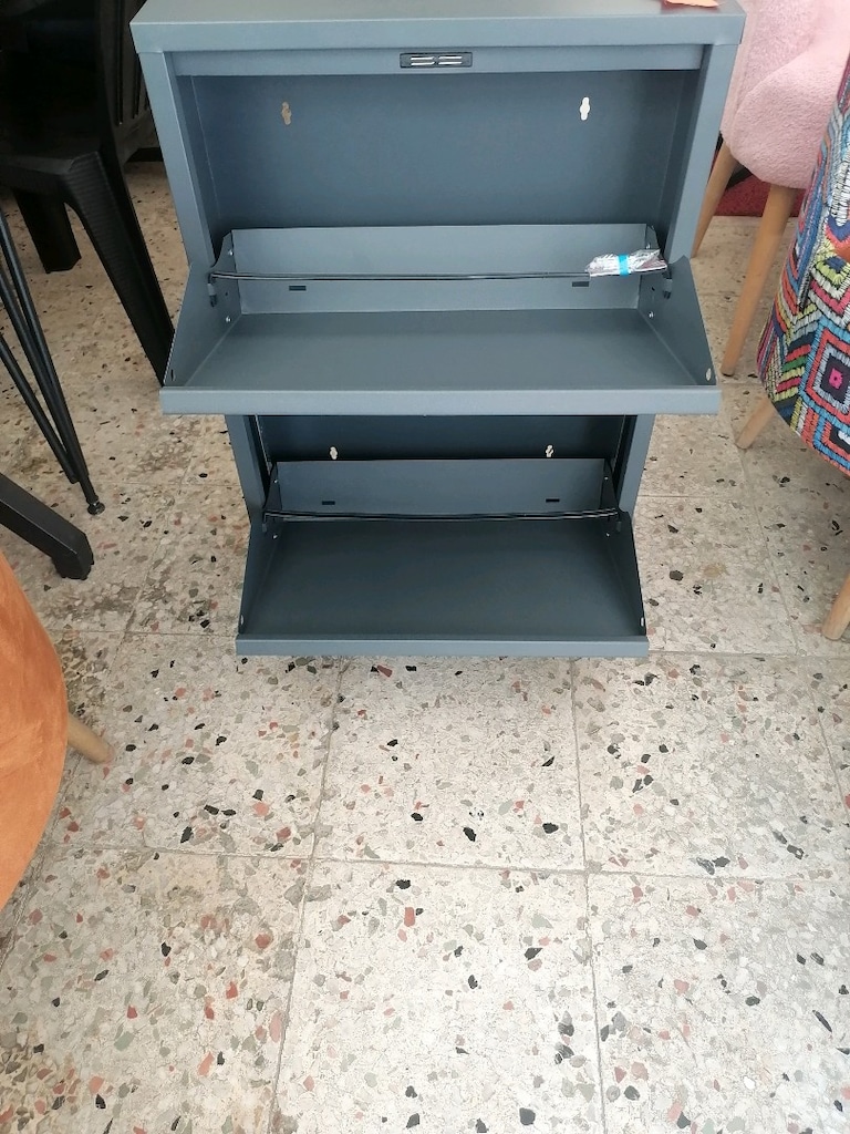 2 raflı ayakkabılık metal - 2