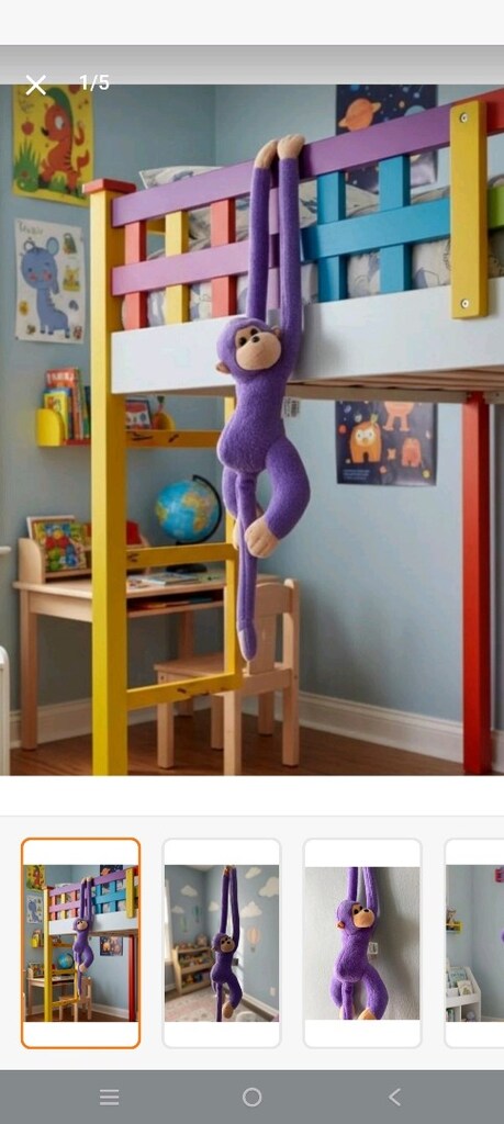 peluş oyuncak maymun - 5