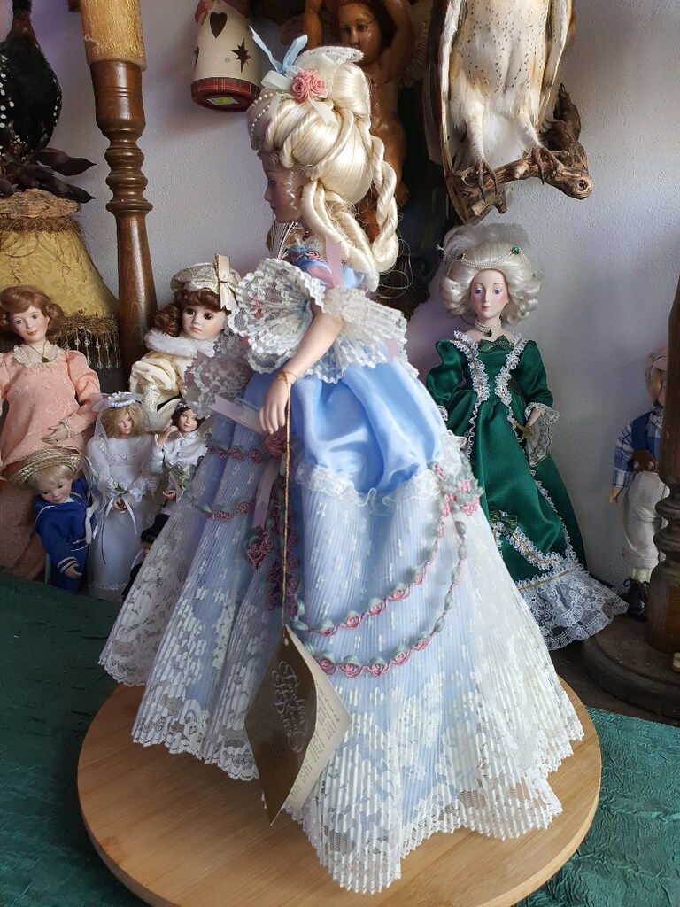Marie Antoinette porselen bebek damgalı vintage - 12