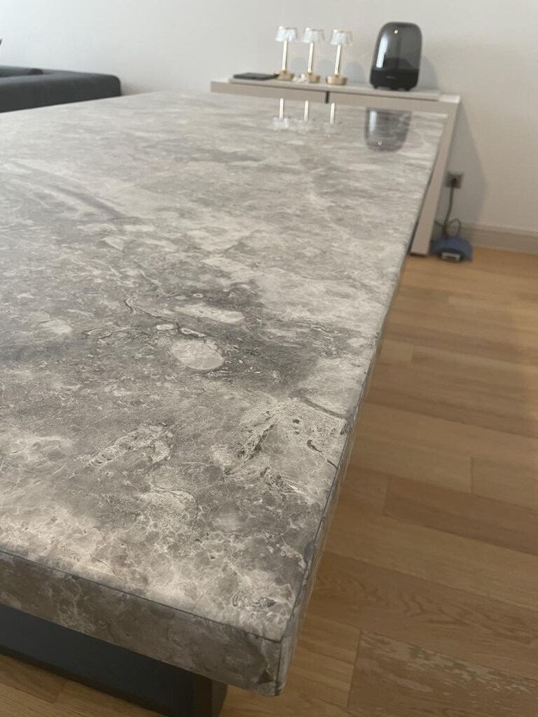 SIFIR, GERÇEK MERMER MASA, TUNDRA GREY - 7