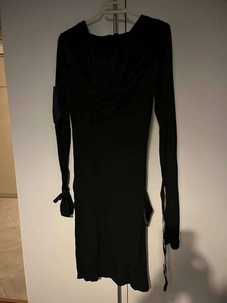 Siyah gotik elbise - 5
