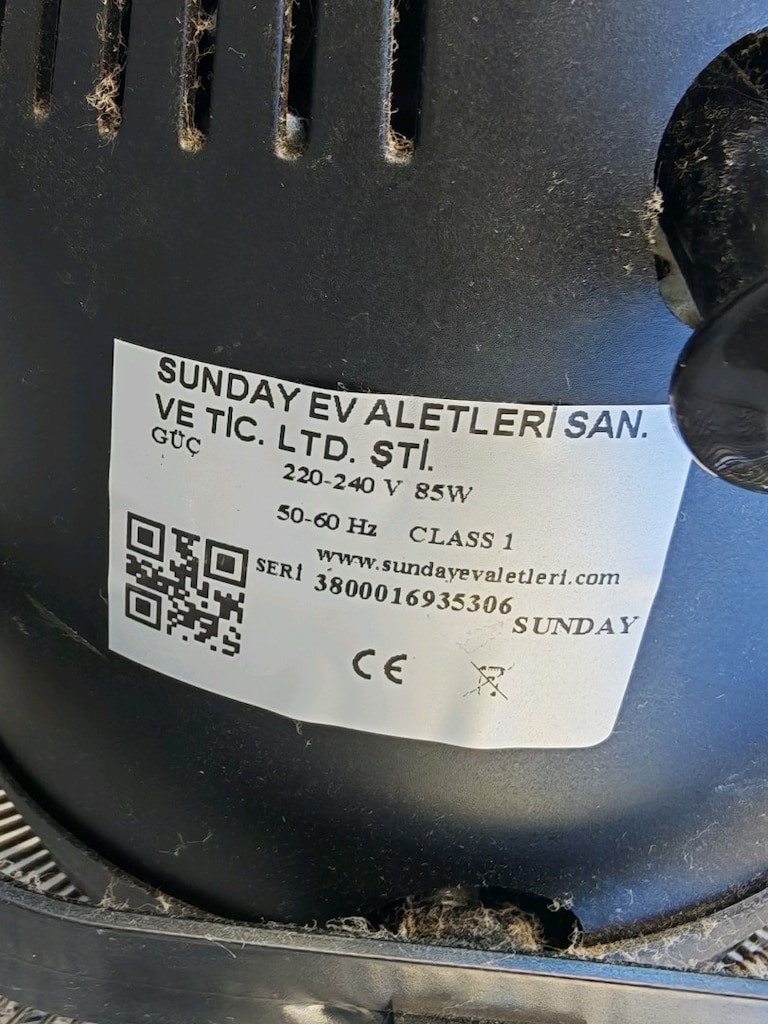 85 watt sarhoşkafa rüzgar vantilatör vantiratör fan metal pervane - 5