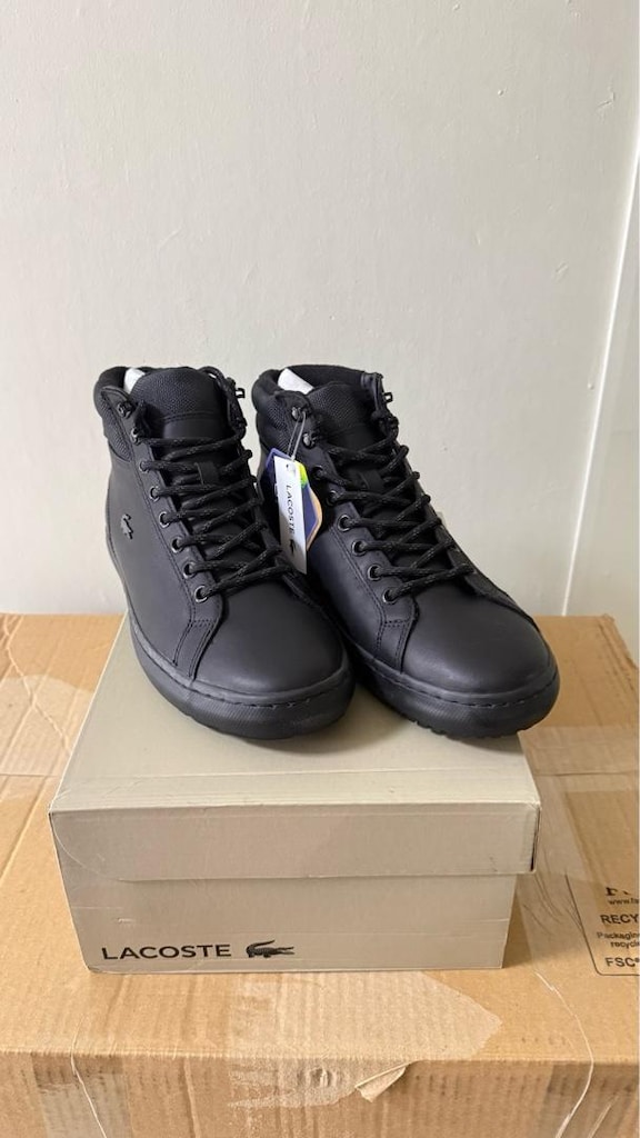 Lacoste erkek siyah bot 42 ve 44 no