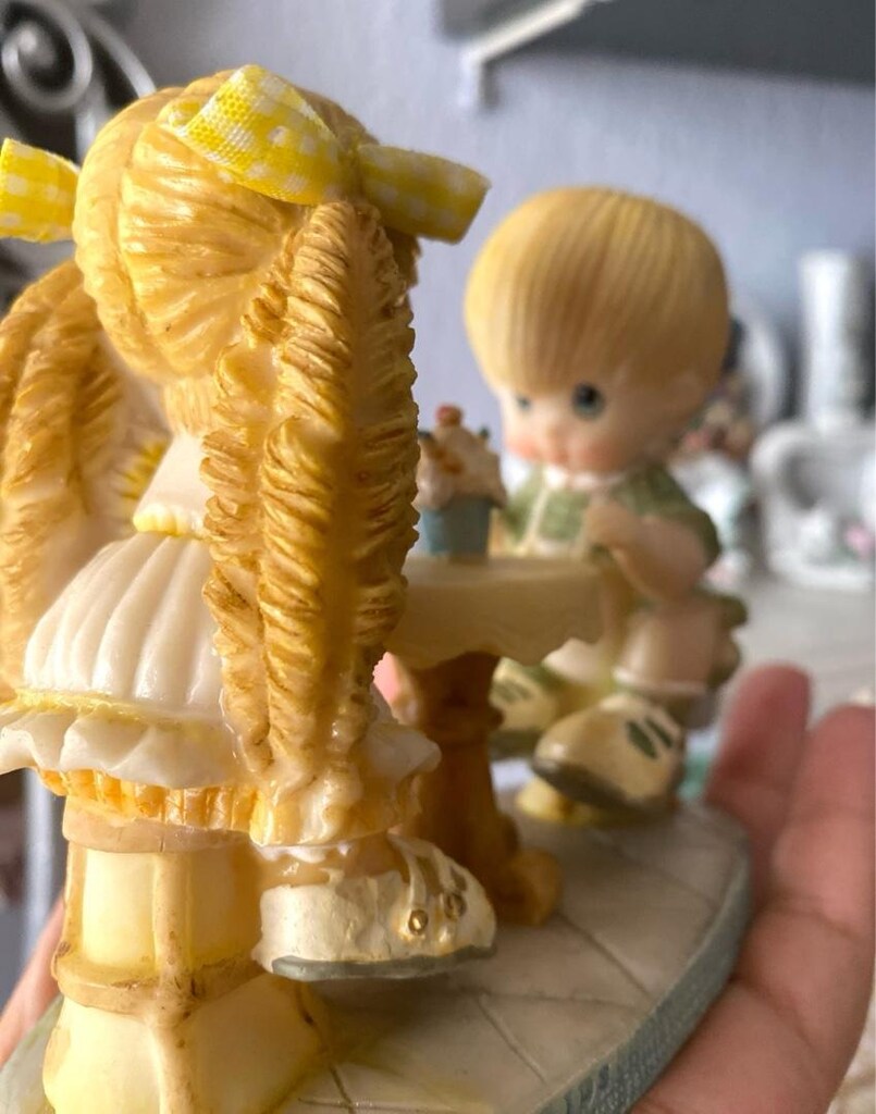 Vintage “Sweet Kids” damgalı Kız - Erkek Çocuk Biblo - 16