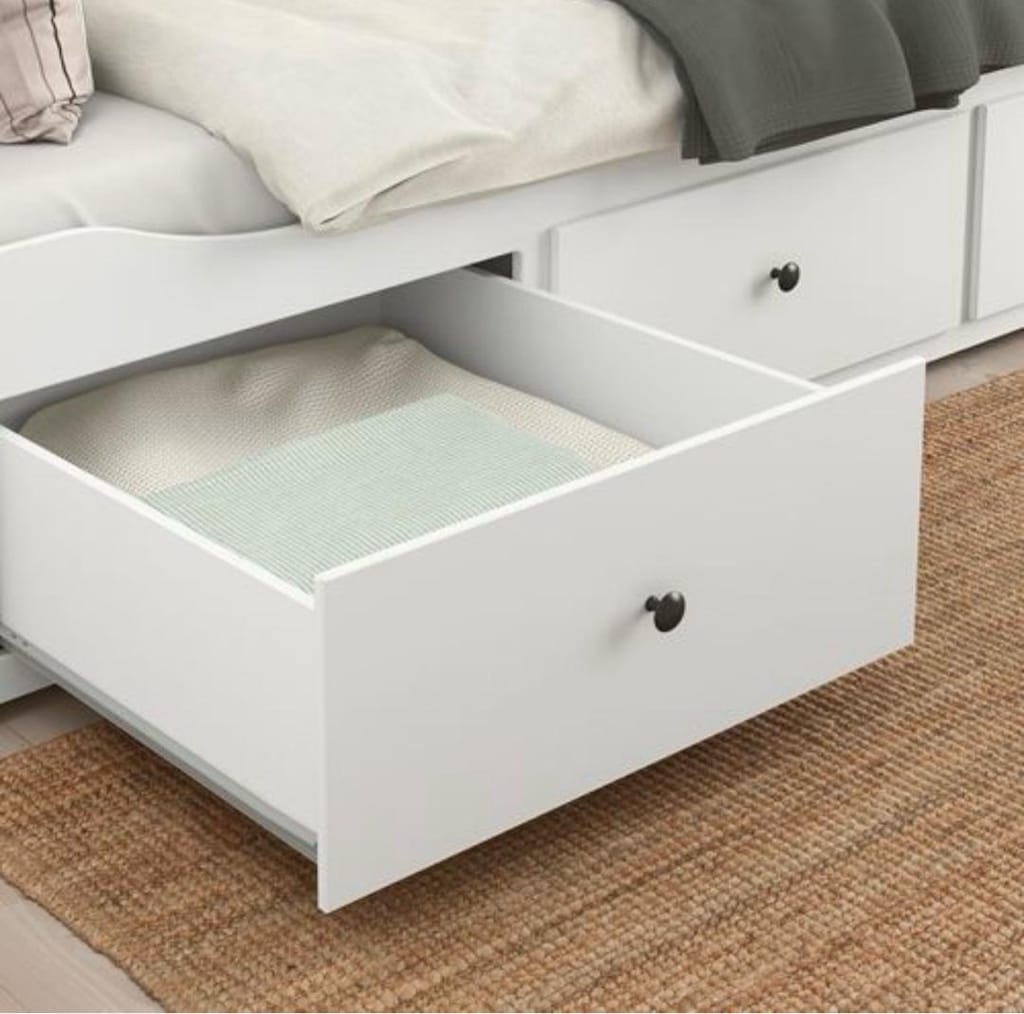 IKEA HEMNES Divan/Karyola + Çift Kişilik Kaliteli Yataklar Dahil – Çok - 4