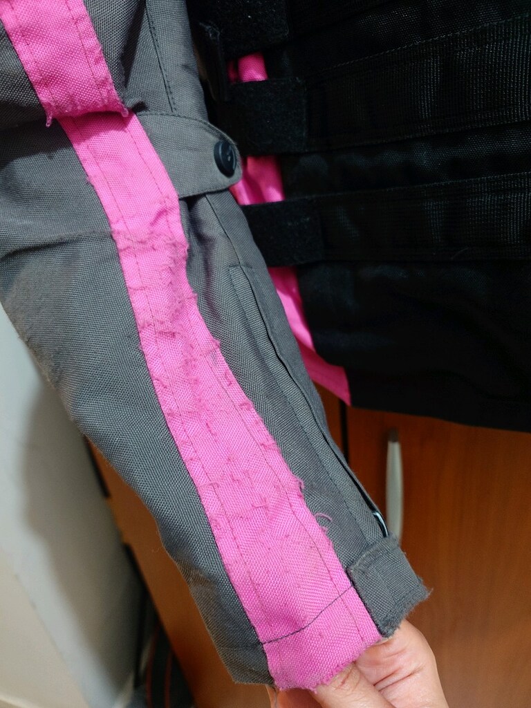 Venom Tourex Gri Siyah Pembe Su Geçirmez Kadın Motosiklet Montu - 3