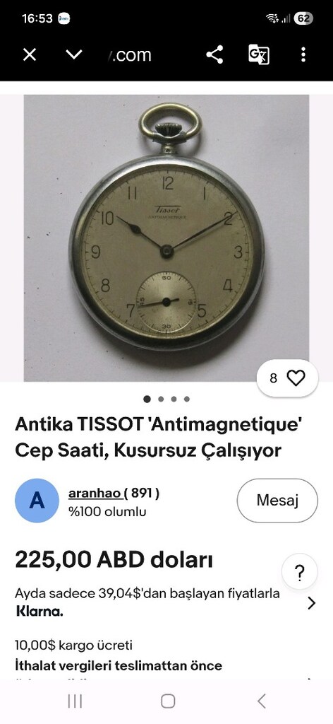 TİSSOT KÖSTEKLİ SAAT - 4
