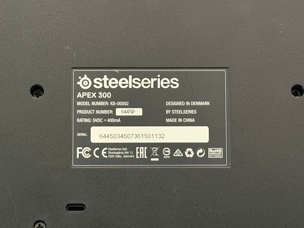 SteelSeries Apex 300 Gaming Keyboard (Tertemiz Sorunsuz) - 8