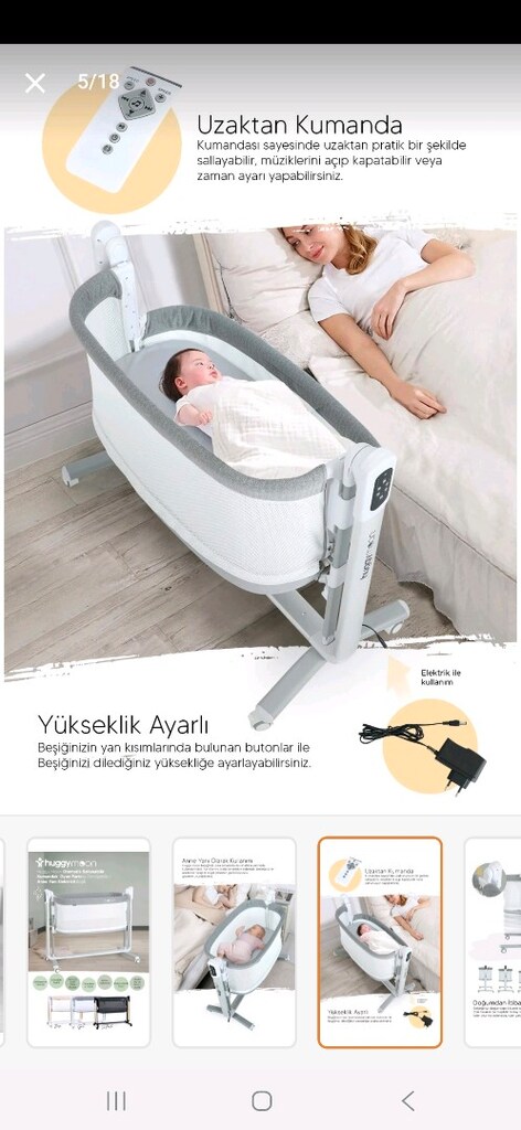 Elektrikli anne yanı beşik - 6