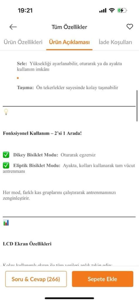 Eliptik Bisiklet Blackway - 8