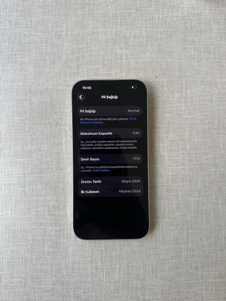 İphone 15 Pro 128 Gb Çift Fiziki Yd - 2