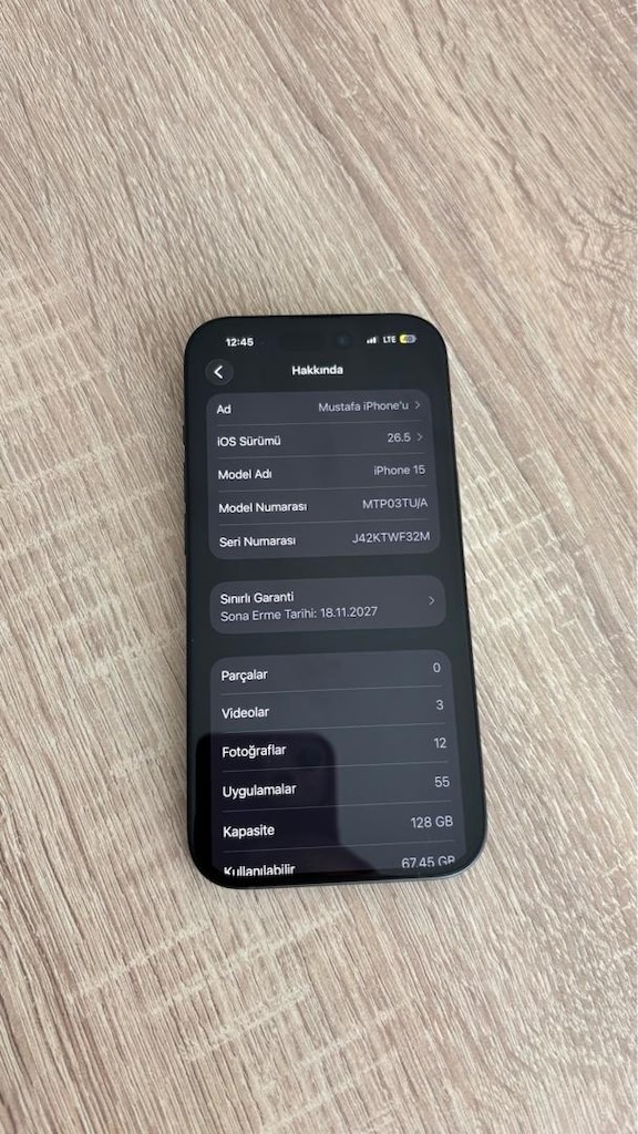 128 Gb temiz iphone 15 - 5