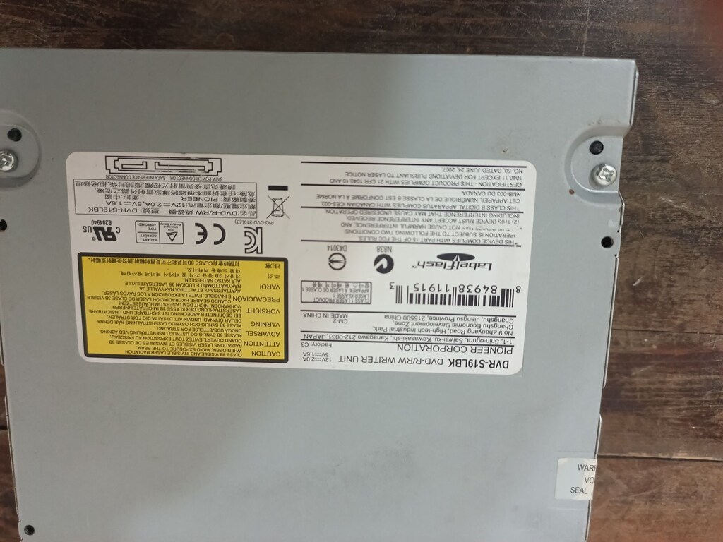 DVD rw yazıcı okuyucu Model: Pioneer DVR-S19LBK - 4