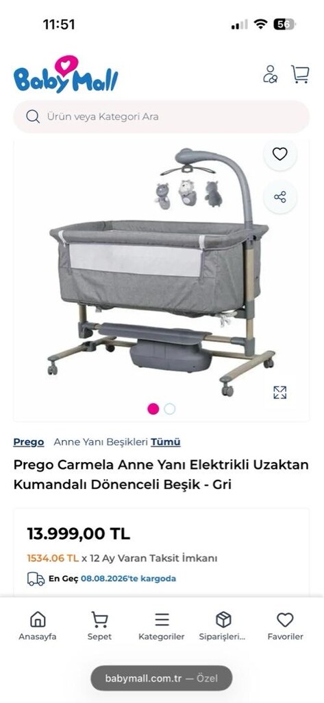Anne Yanı Beşik - Elektrikli Uzaktan Kumandalı Prego Carmela - 5