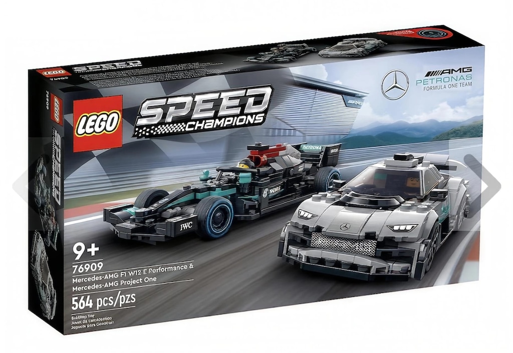 Sıfır - Kapalı Kutu Lego Speed Champions 76909 Mercedes-AMG İkili Set - 6