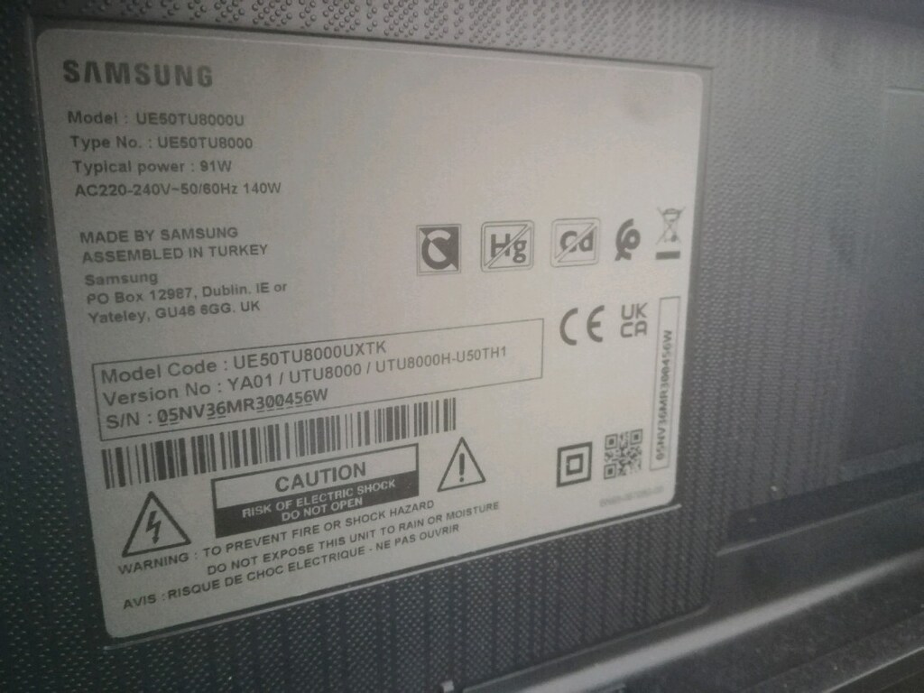 Samsung UE50TU8000UXTK ANAKART POWER LED