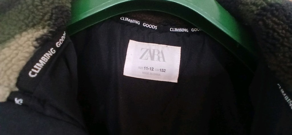 H&M Çocuk Mont 13-14 Yaş Siyah Kamuflaj - 5