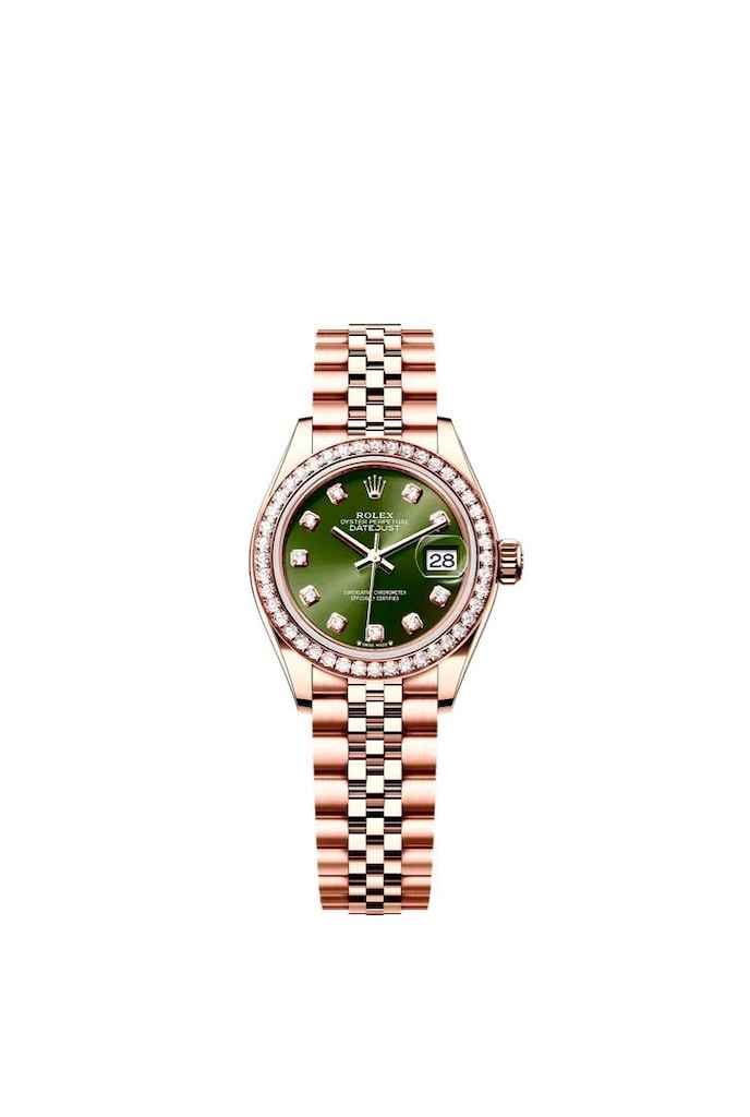 ‼İTHAL/SIFIR/Rolex Lady Datejust Komple 18Kt.Rose Gold,Elmas+Pırlanta