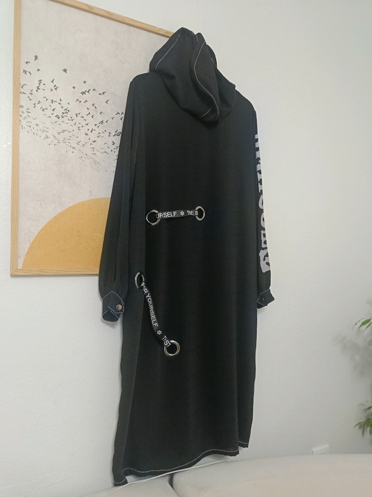 şık kapşonlu tunik - 4