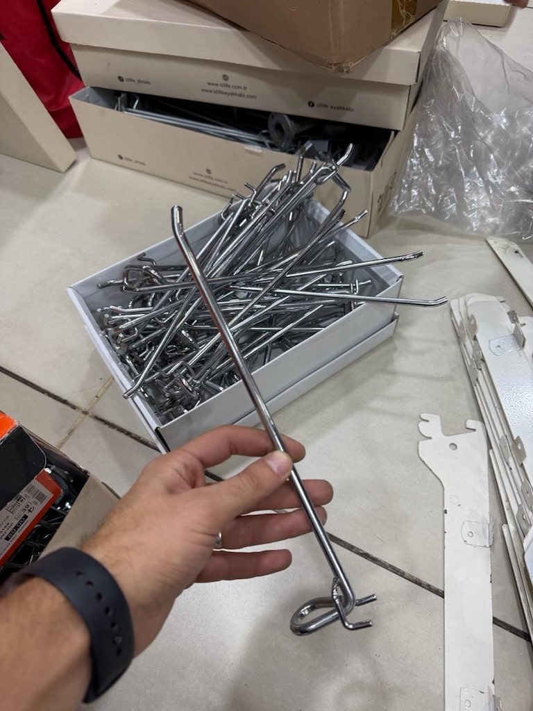 kanallı pano raf ayağı raf teli - 3