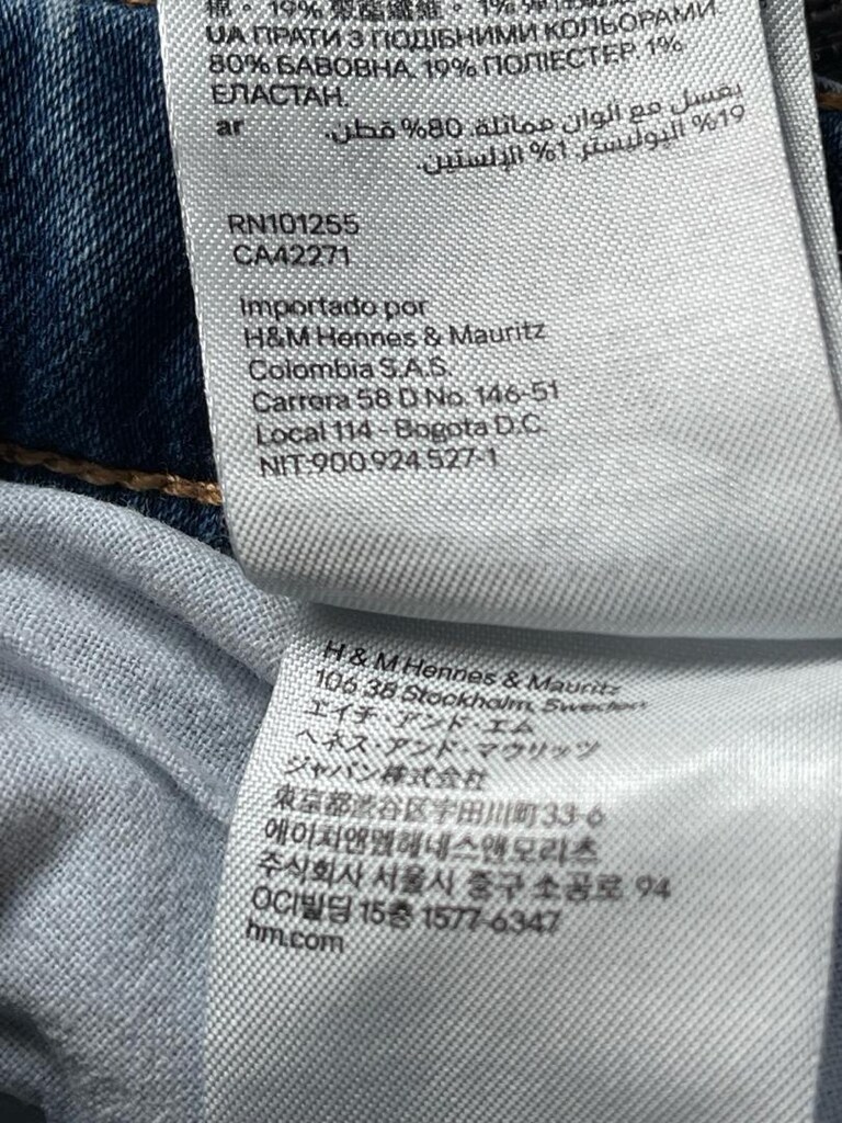 H&M 7-8 yaş skinny fit & denim KOT PANTOLON - 4