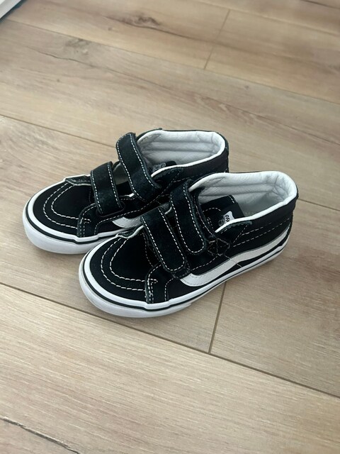 Vans siyah boğazlı çocuk ayakkabısı-26 Numara