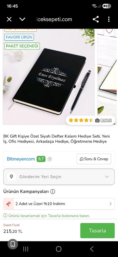 Siyah Tarihsiz Ajanda Defter Günlük - 6