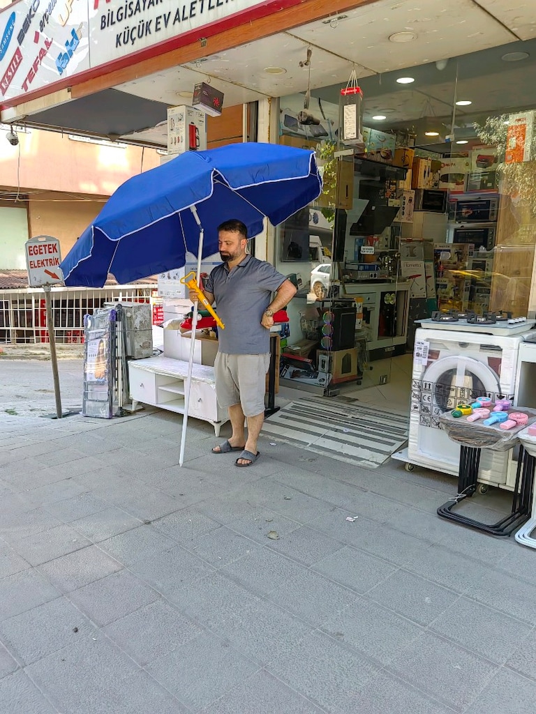 DEV KAMPANYA PLAJ ŞEMSİYESİ ŞEMSİYE KAMP PİKNİK YÜZME KARAVAN MAGAZADA - 8