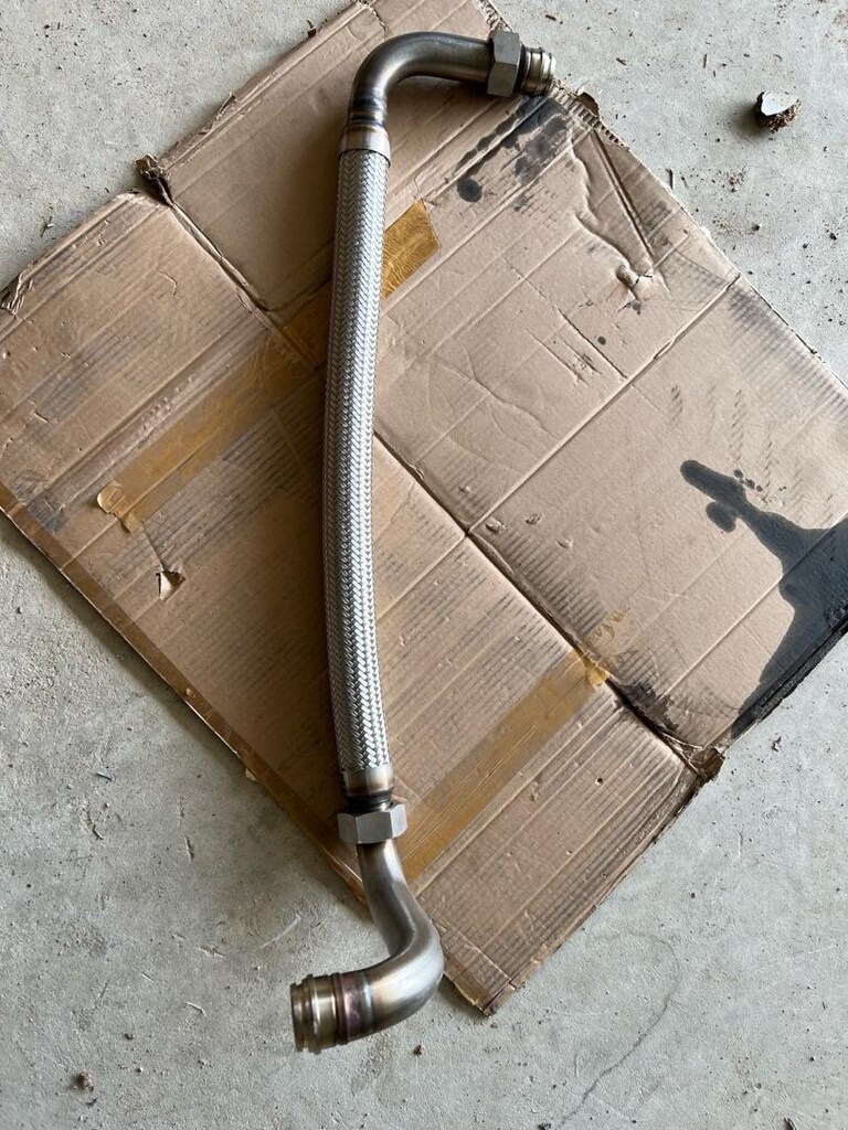 Paslanmaz Örgülü DN32 Metal Hortum Boru Grubu + İşlenmiş YEDEK PARÇA - 3