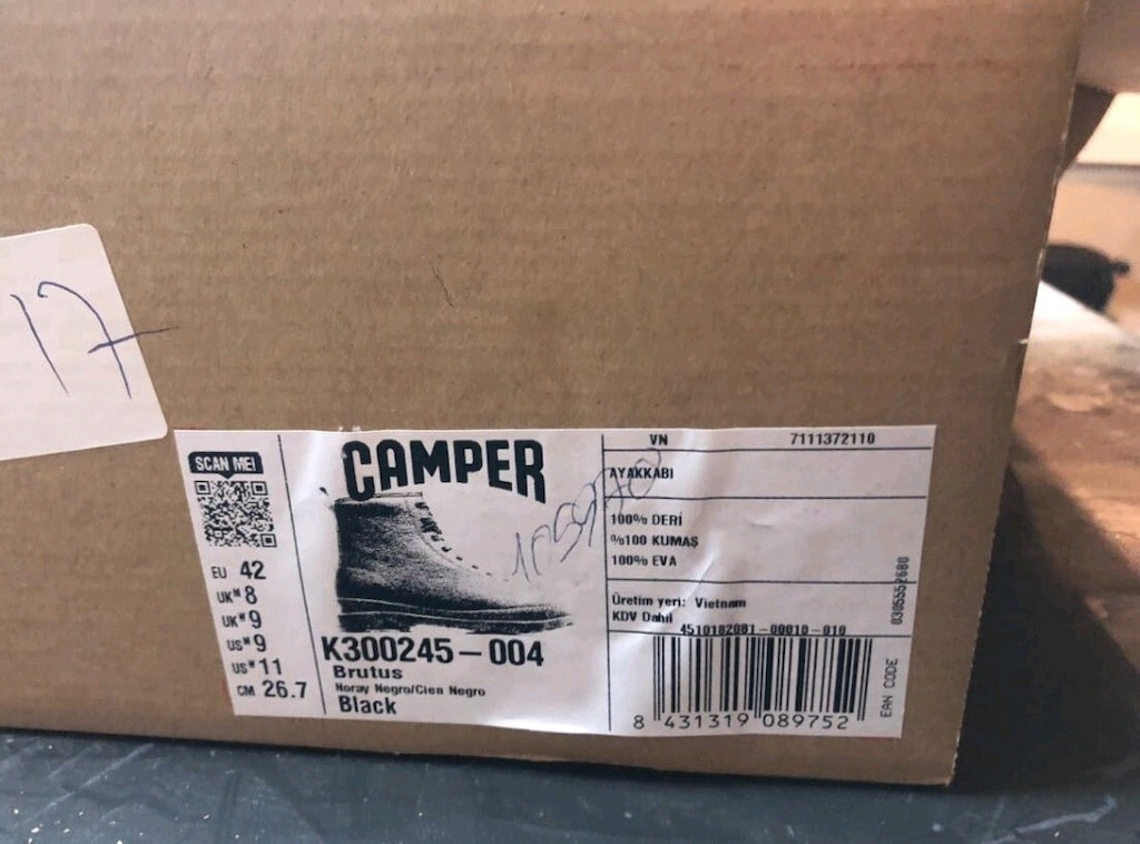 Camper Brutus boğazlı Bot Siyah 42 - 8