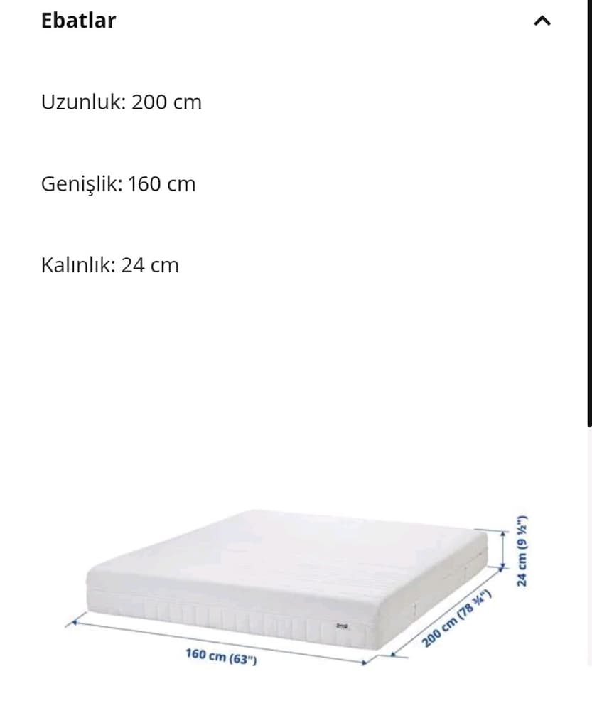ikea anneland yatak - 7