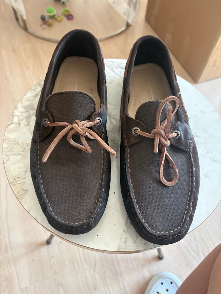süet deri tommy hilfiger orjınaldir - 2