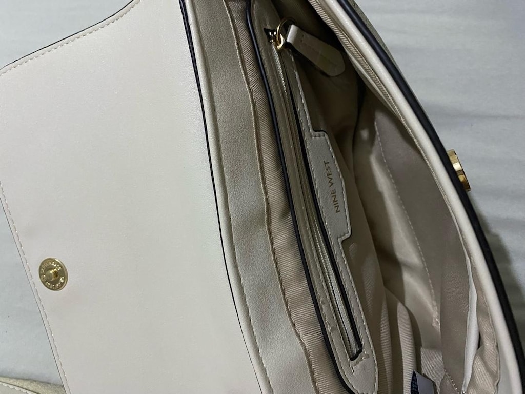 Nine West Zoie Crossbody Flap Bej Çanta - 3