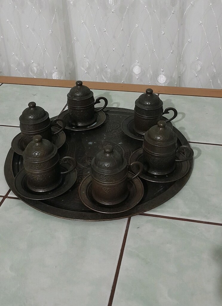Osmanlı motifli kahve fincanı seti - 3