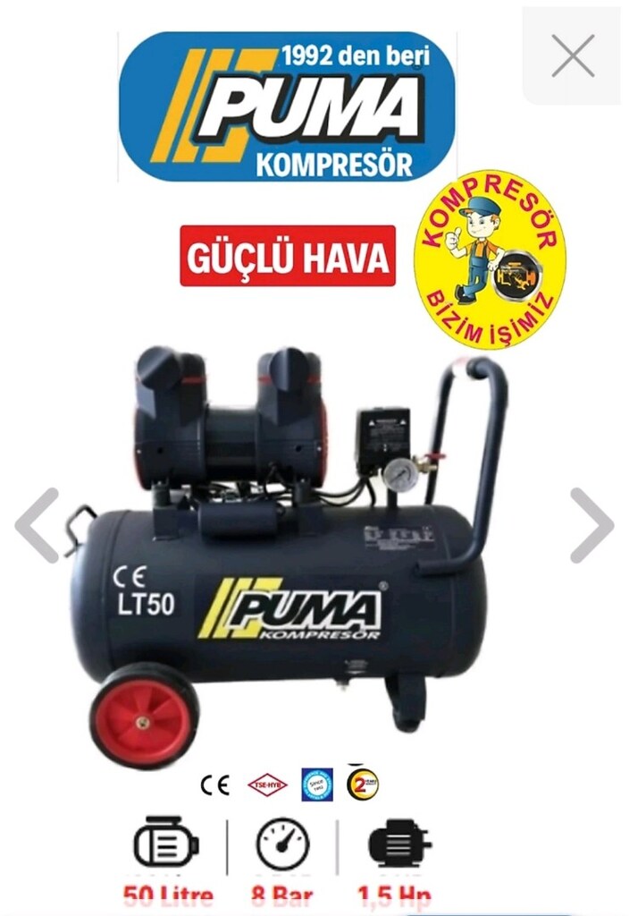 50 litre puma sessiz kompresör - 2