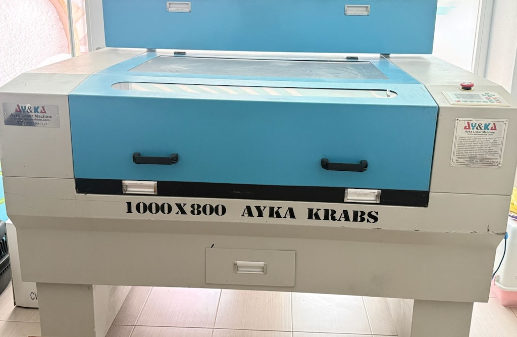 AYKA KRABS 100x80 CO2 Lazer Kesim Makinesi 120W Tüp Yeni - 3