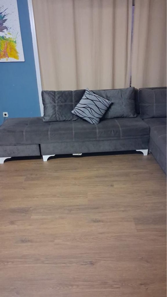 Temiz Koyu Gri L koltuk - 4