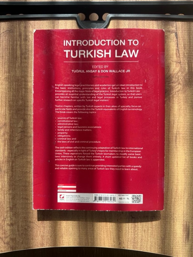 Introduction to Turkish Law 6th Edition - 2
