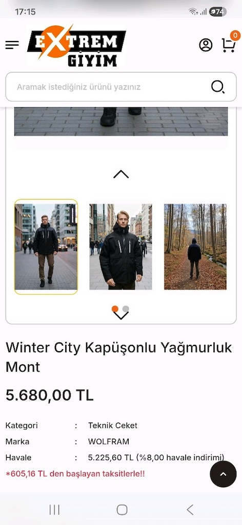Kalın outdoor kışlık mont - 2