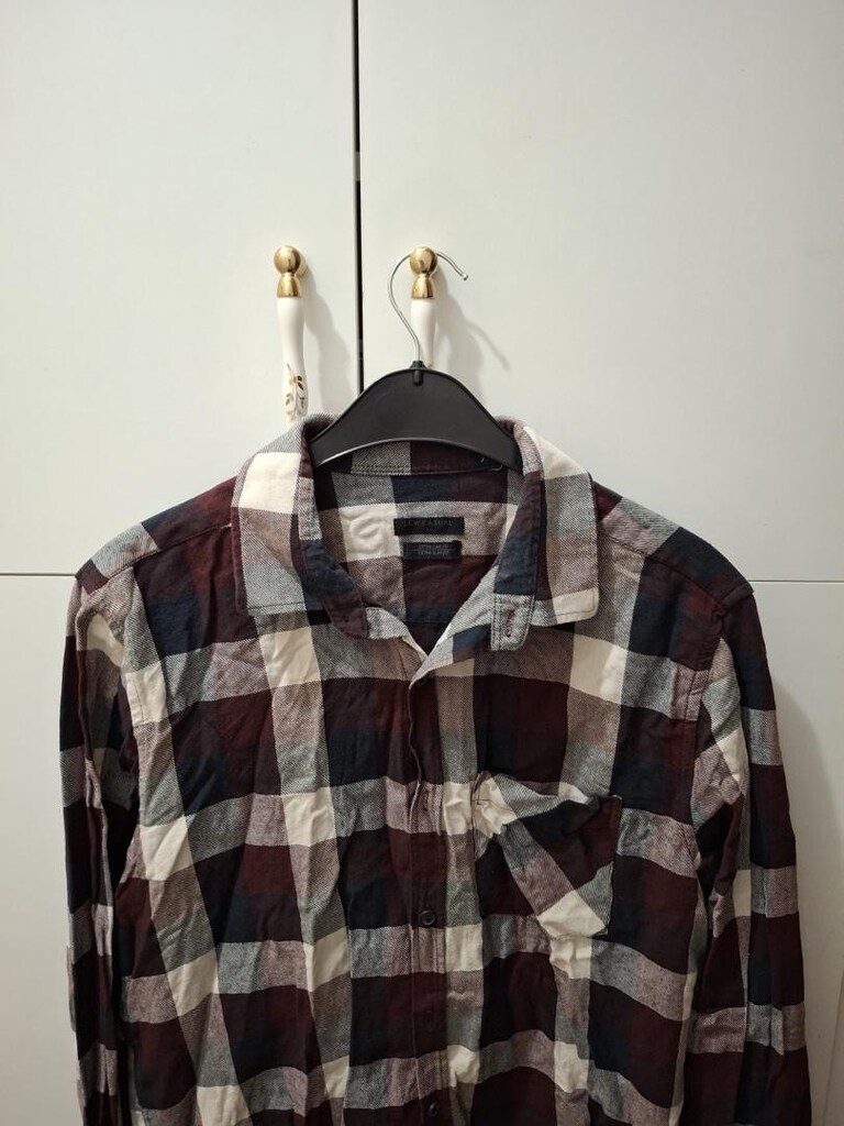 LC Waikiki Erkek Gömlek | L beden | Bordo Lacivert | Uzun Kollu & Cep