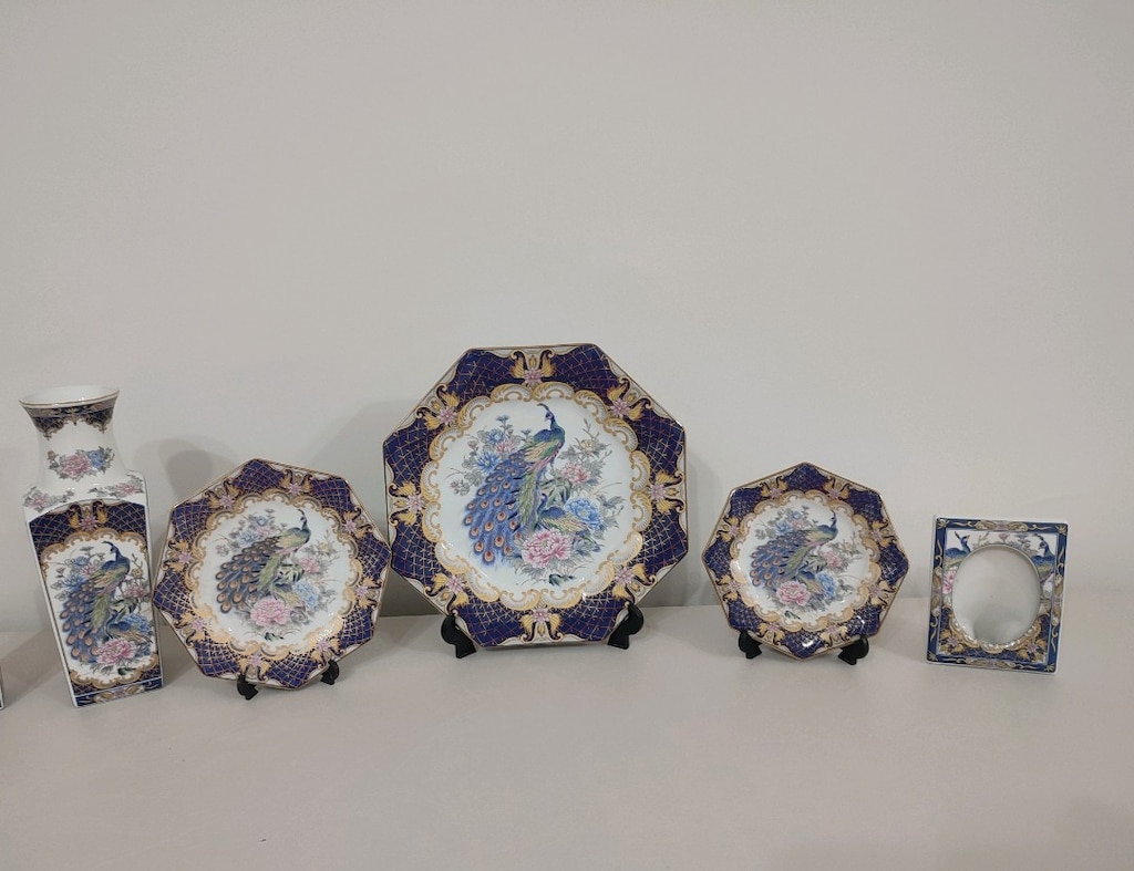 Tozan Japan Orijinal Tavus Kuşu Desenli Dekoratif Set - 5